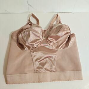 Goddess Keira Longline Soft Cup Bra Nude Tan Size 38G 38DDDD